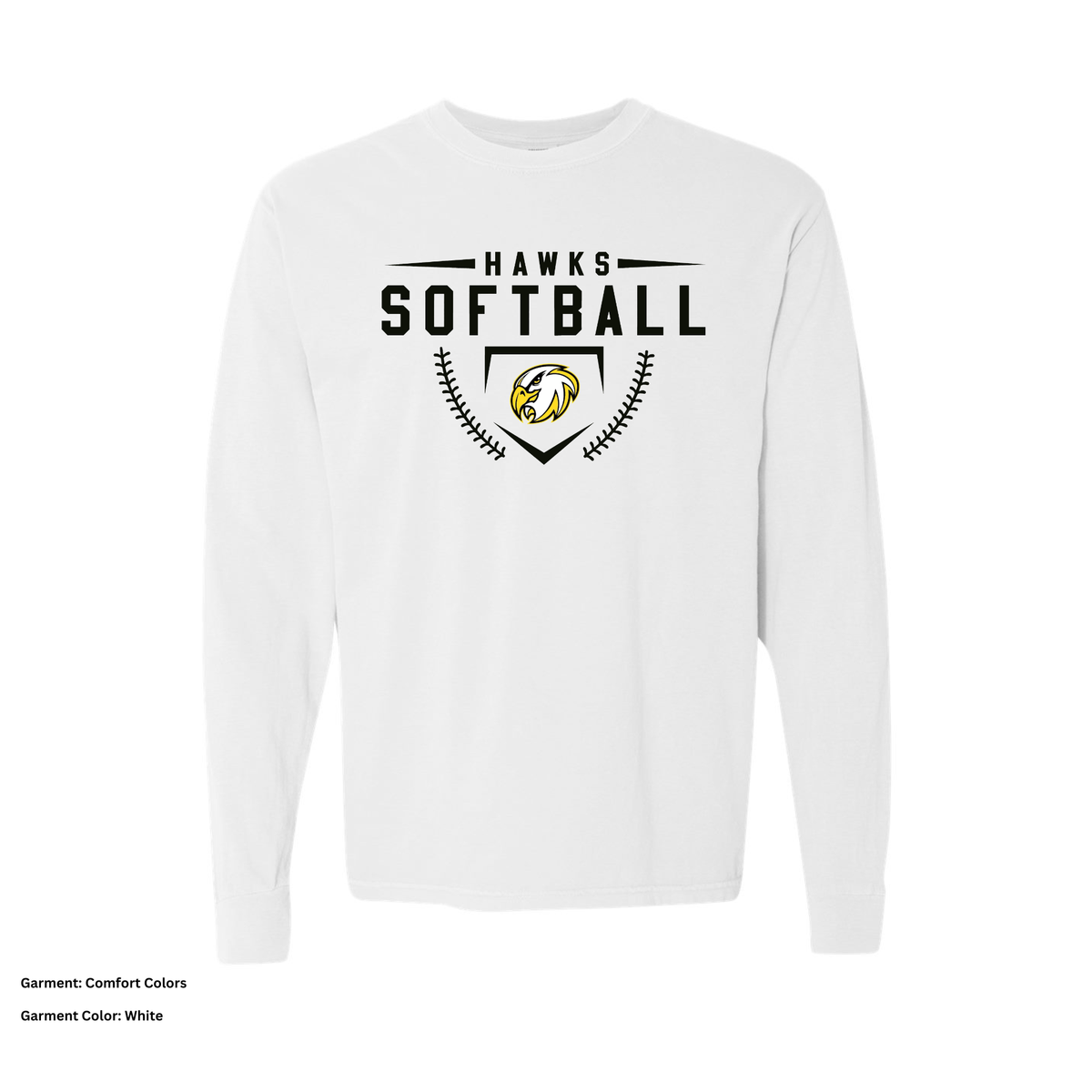 Ohio Hawks — Softball Badge — Long-Sleeve T-Shirt