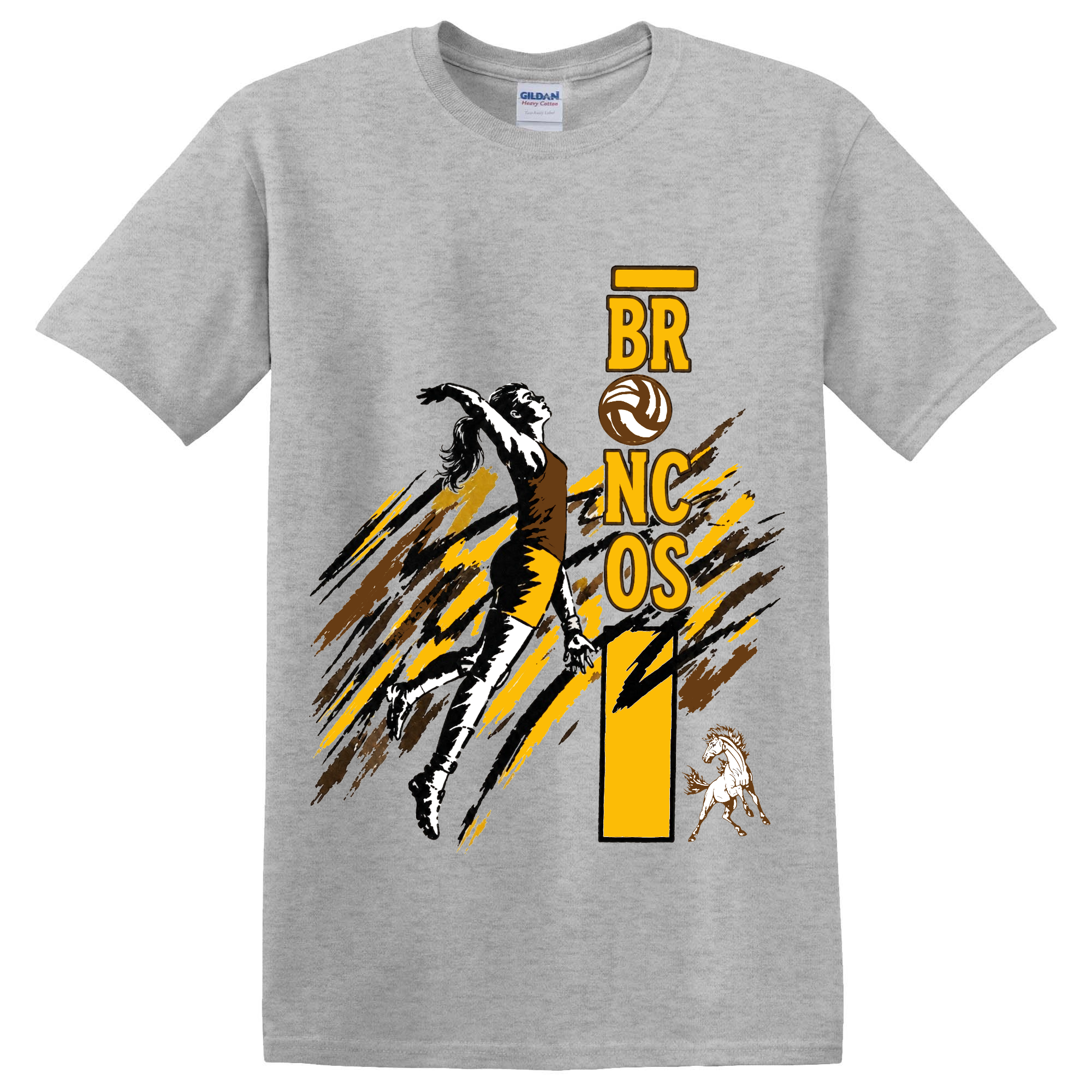 Western Brown Broncos — Air Raid — Youth T-Shirt