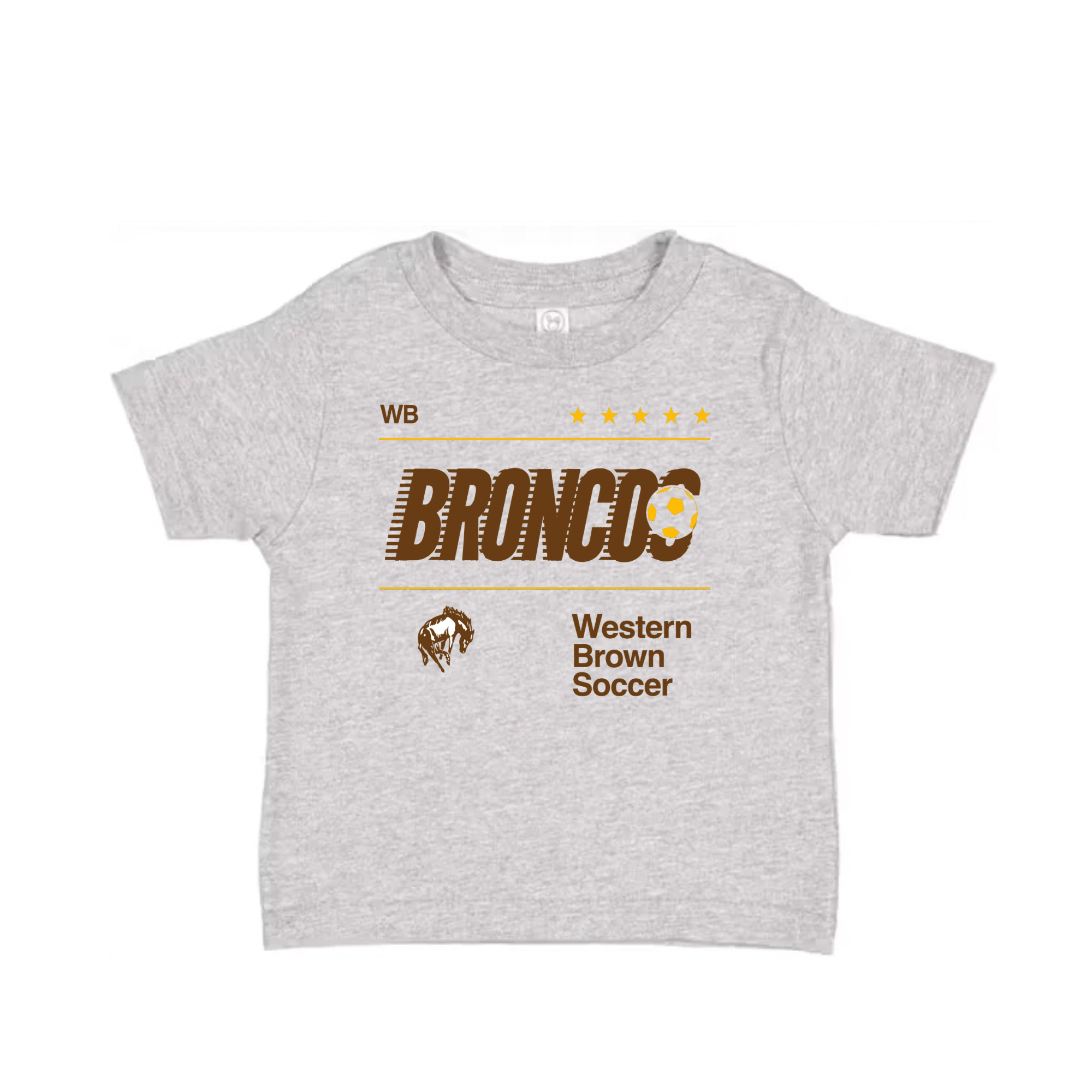 Western Brown Broncos — Fast Break — Children T-Shirt