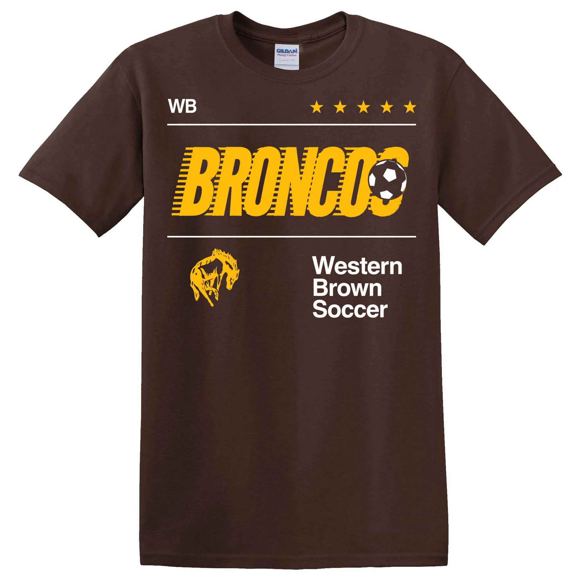 Western Brown Broncos — Fast Break — Youth T-Shirt