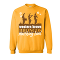 Western Brown Broncos — The Pride of the Broncos — Adult Crewneck Sweatshirt
