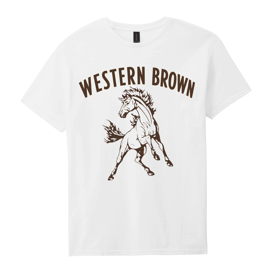Western Brown Broncos — Run Wild — Youth T-Shirt
