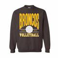 Western Brown Broncos — Six Stars — Adult Crewneck Sweatshirt