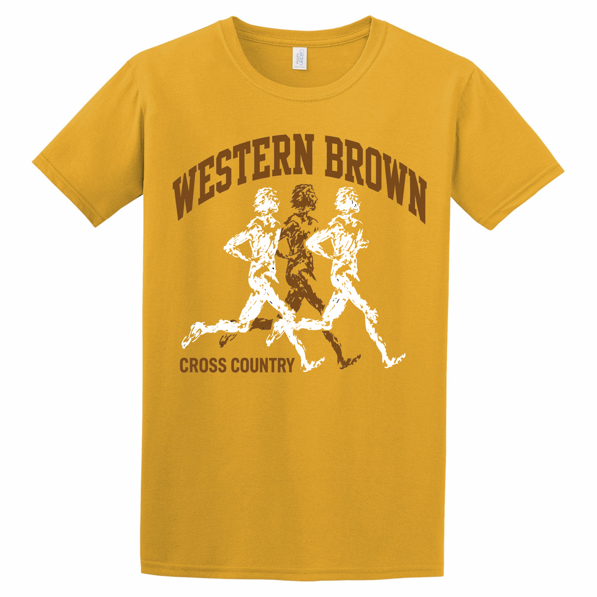 Western Brown Broncos — Broncos Cross Country — Youth T-Shirt