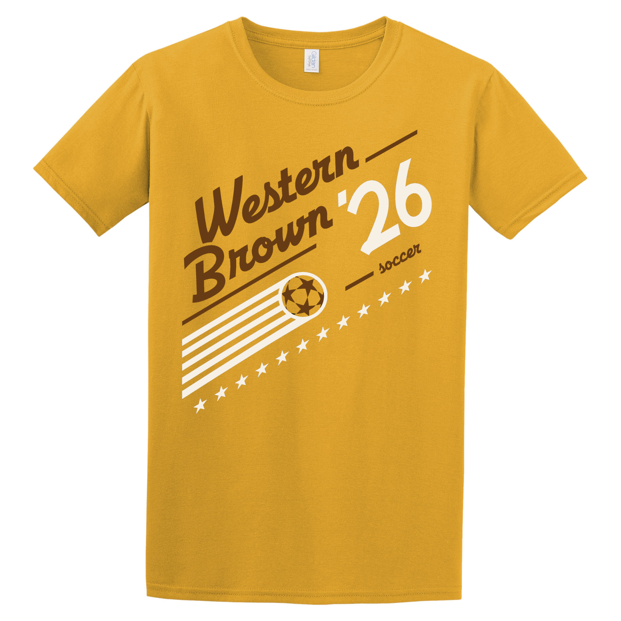 Western Brown Broncos — Pitch 26 — Adult T-Shirt