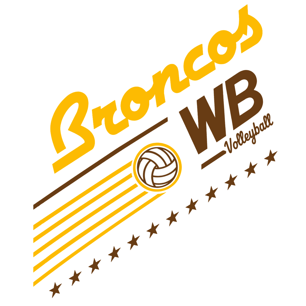 Western Brown Broncos — Broncos United – Volleyball — Children Crewneck Sweatshirt