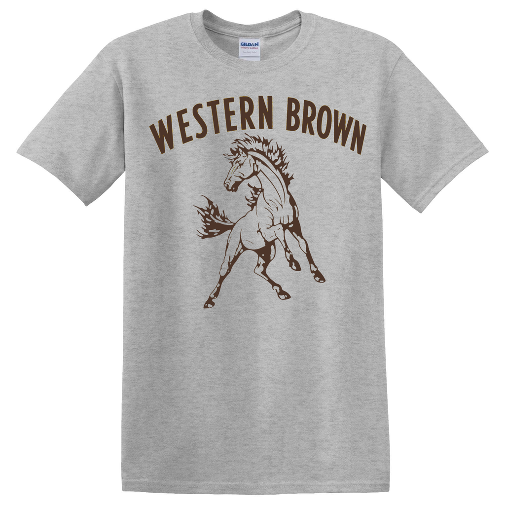 Western Brown Broncos — Run Wild — Youth T-Shirt