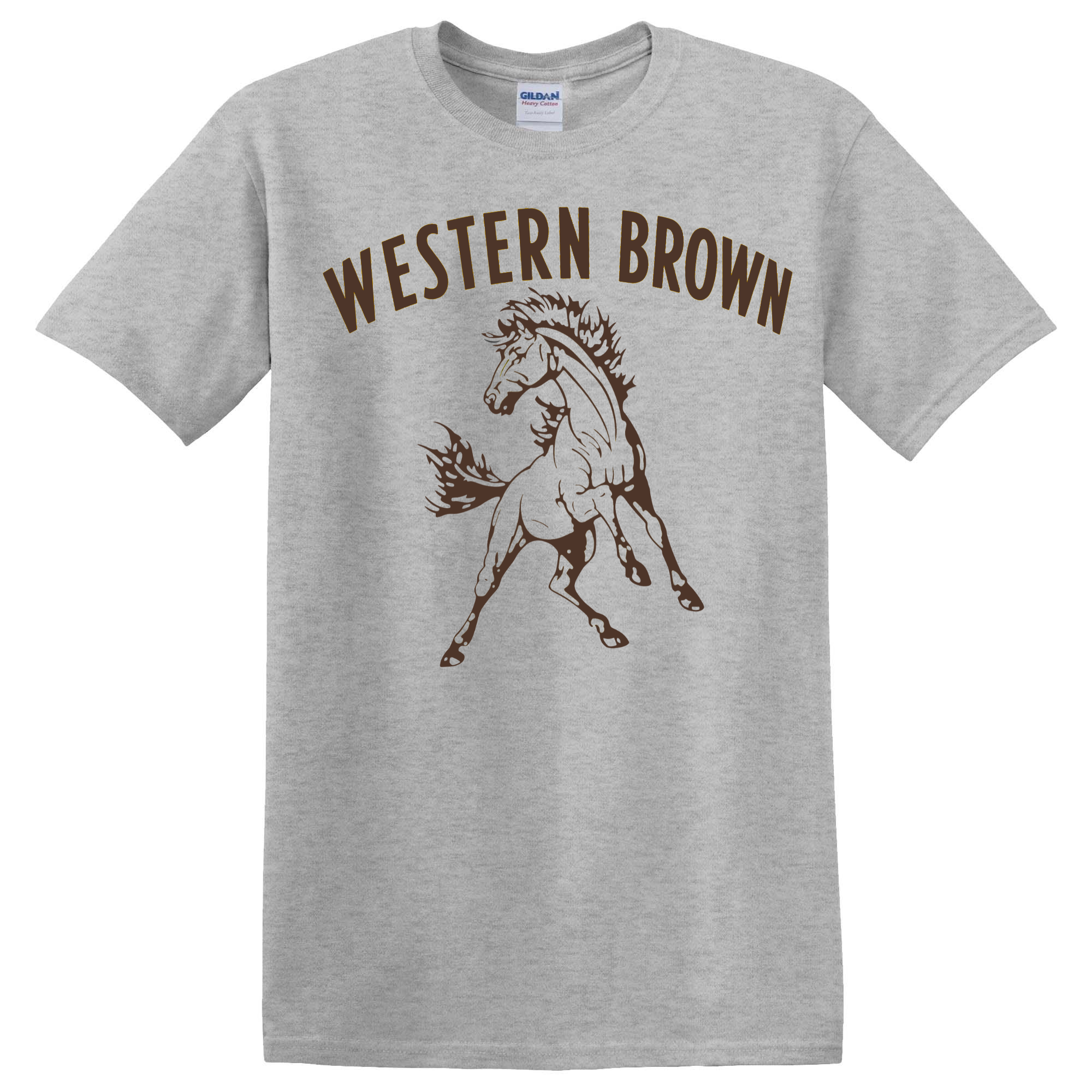 Western Brown Broncos — Run Wild — Youth T-Shirt