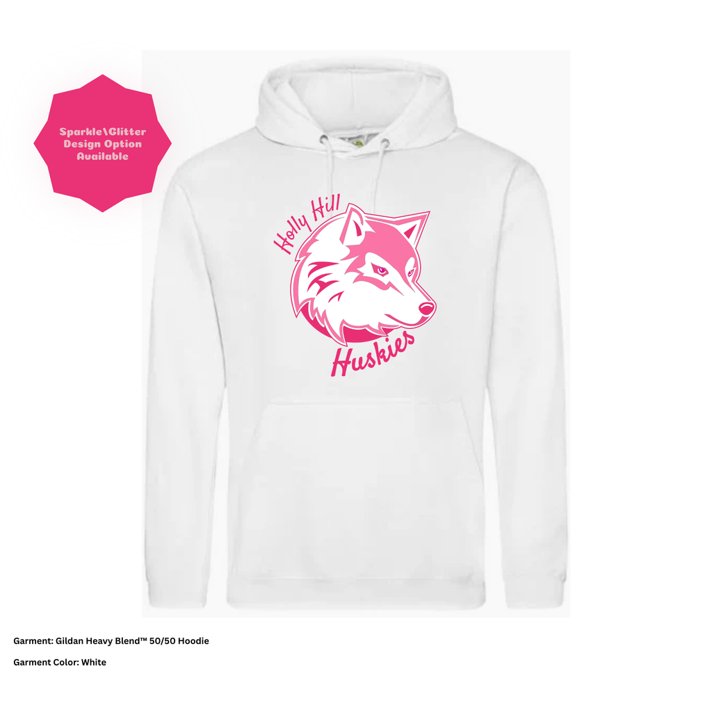 Holly Hill Huskies Script — Gildan Hoodie