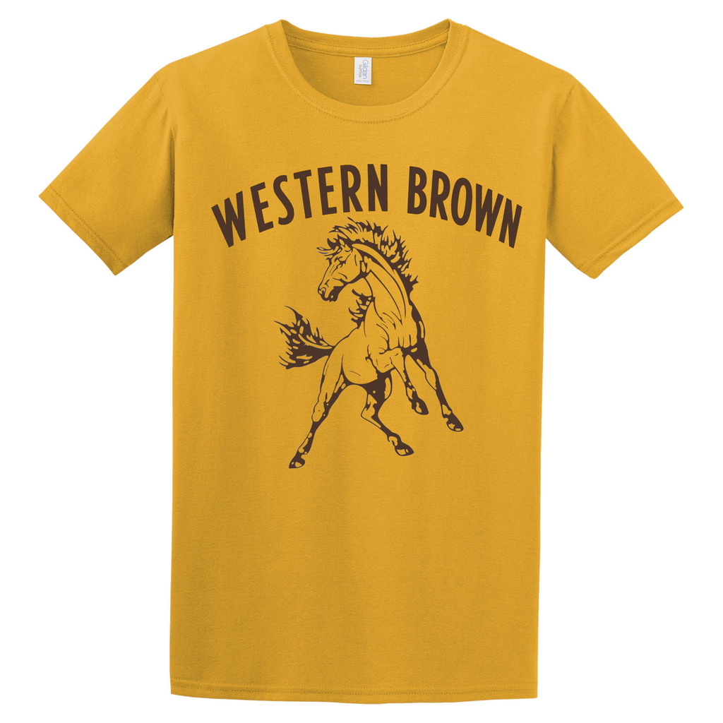 Western Brown Broncos — Run Wild — Youth T-Shirt