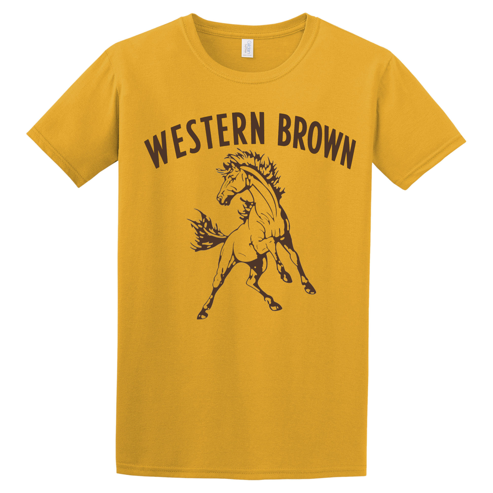Western Brown Broncos — Run Wild — Youth T-Shirt