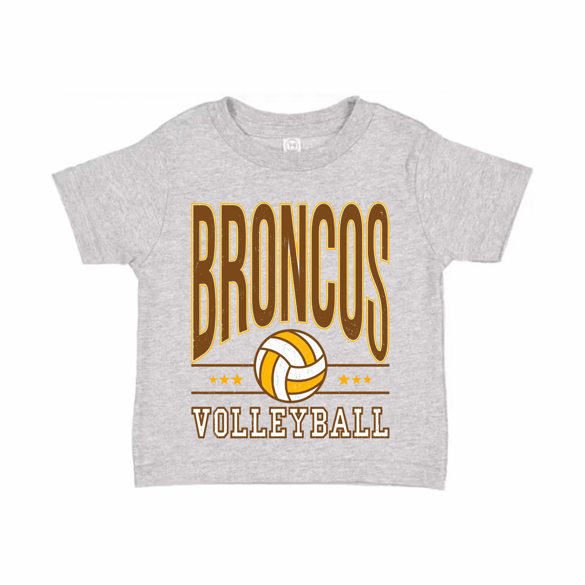 Western Brown Broncos — Six Stars — Children T-Shirt