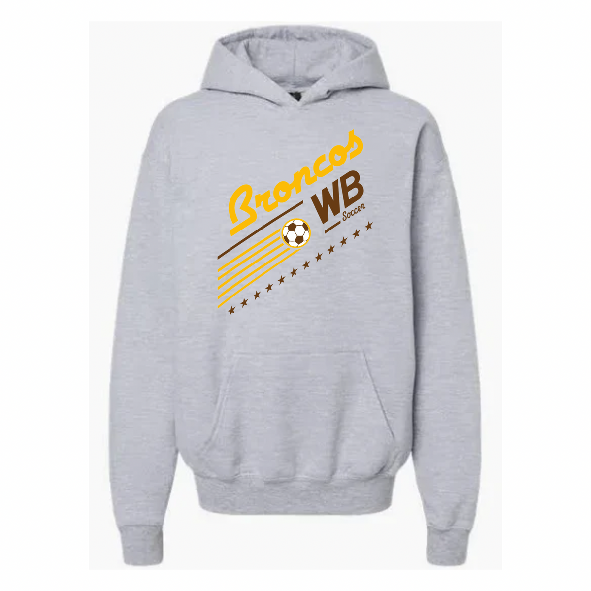 Western Brown Broncos — Bronco United — Youth Hoodie