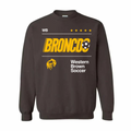 Western Brown Broncos — Fast Break — Youth Crewneck Sweatshirt