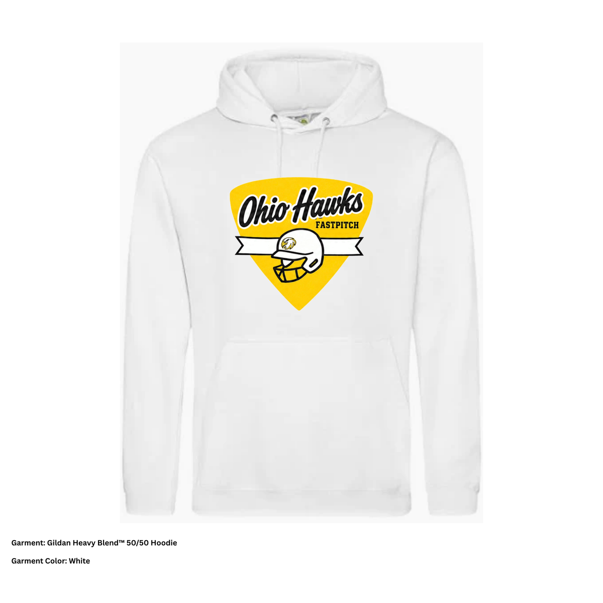 Ohio Hawks — Helmet Badge — Hoodie
