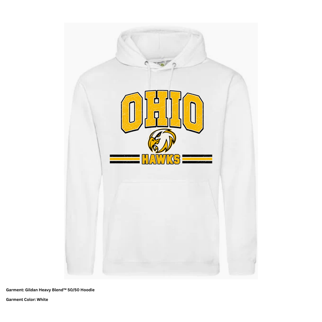 Ohio Hawks — Block — Hoodie