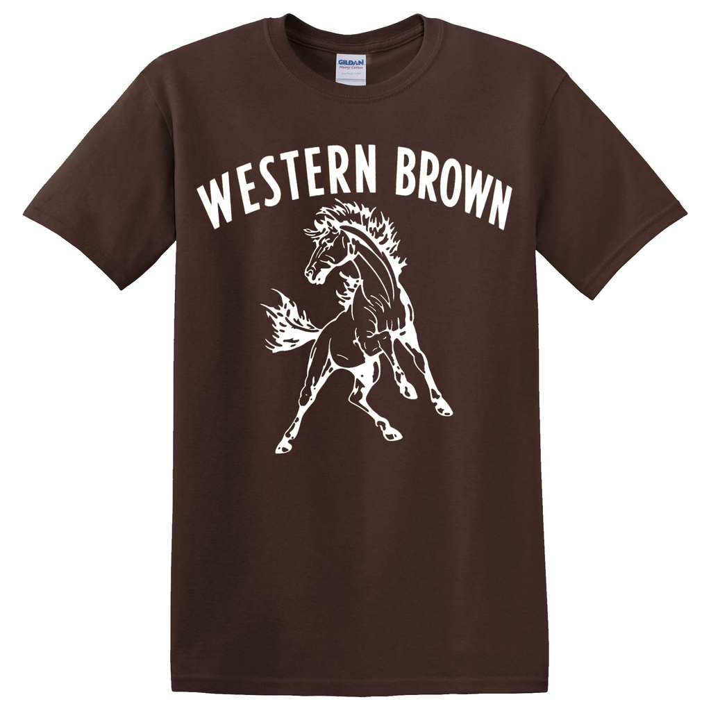 Western Brown Broncos — Run Wild — Youth T-Shirt
