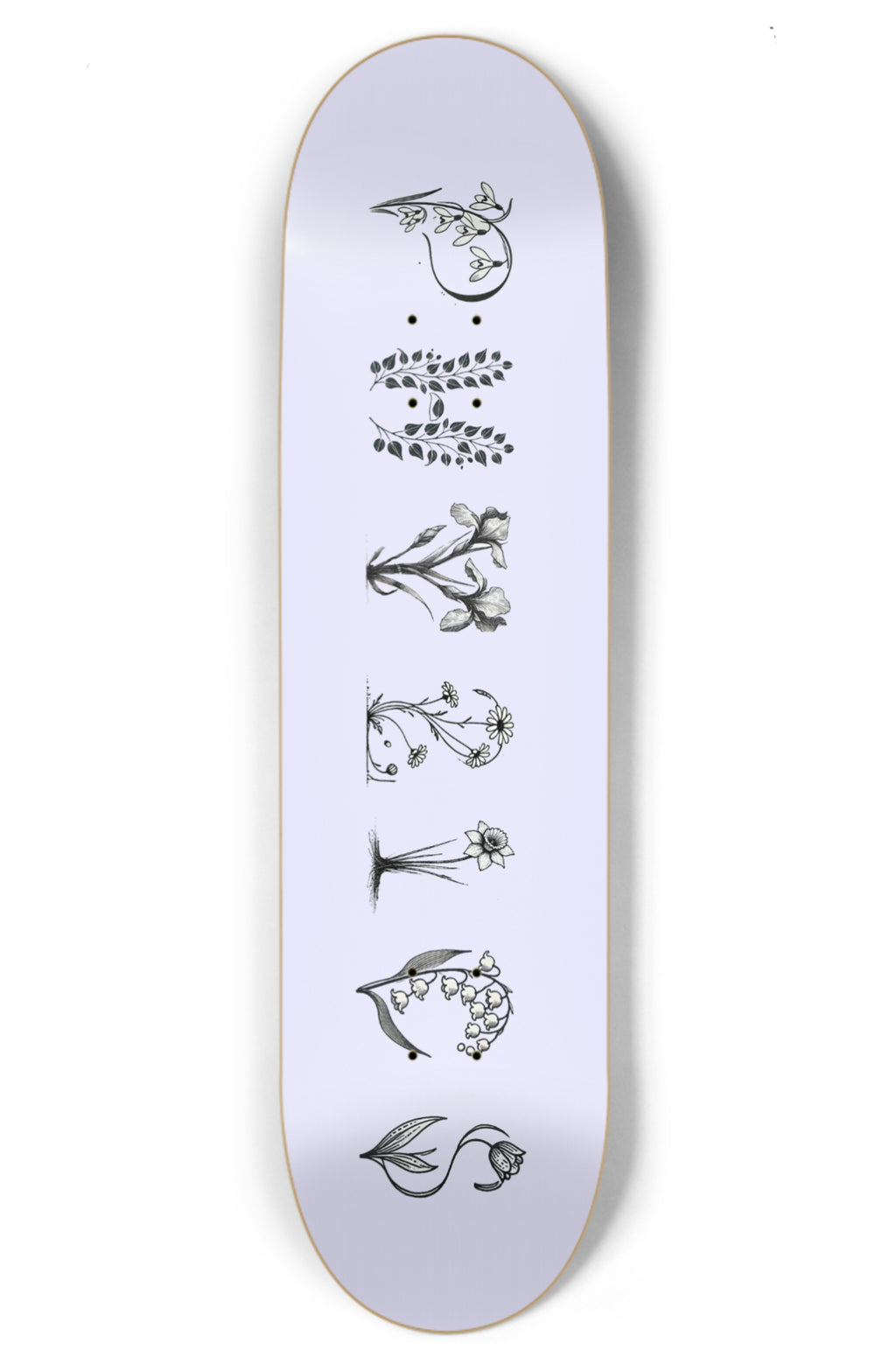 Spring Blossom (Lavender) Skateboard Deck