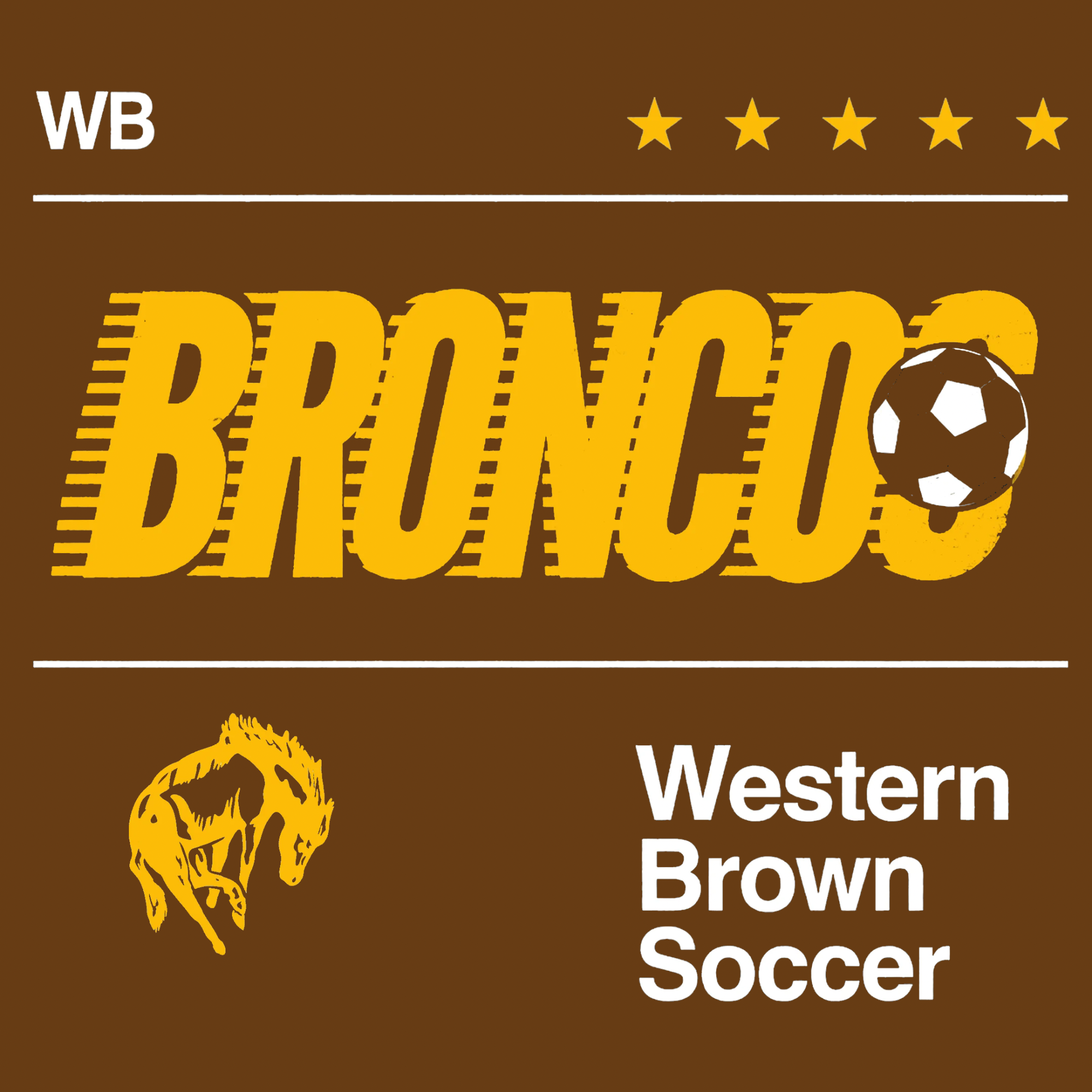 Western Brown Broncos — Fast Break — Youth T-Shirt