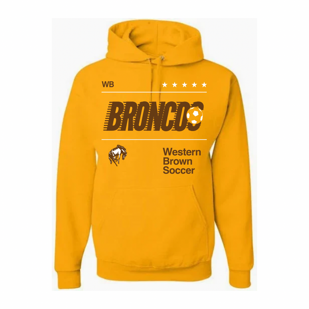 Western Brown Broncos — Fast Break — Youth Hoodie