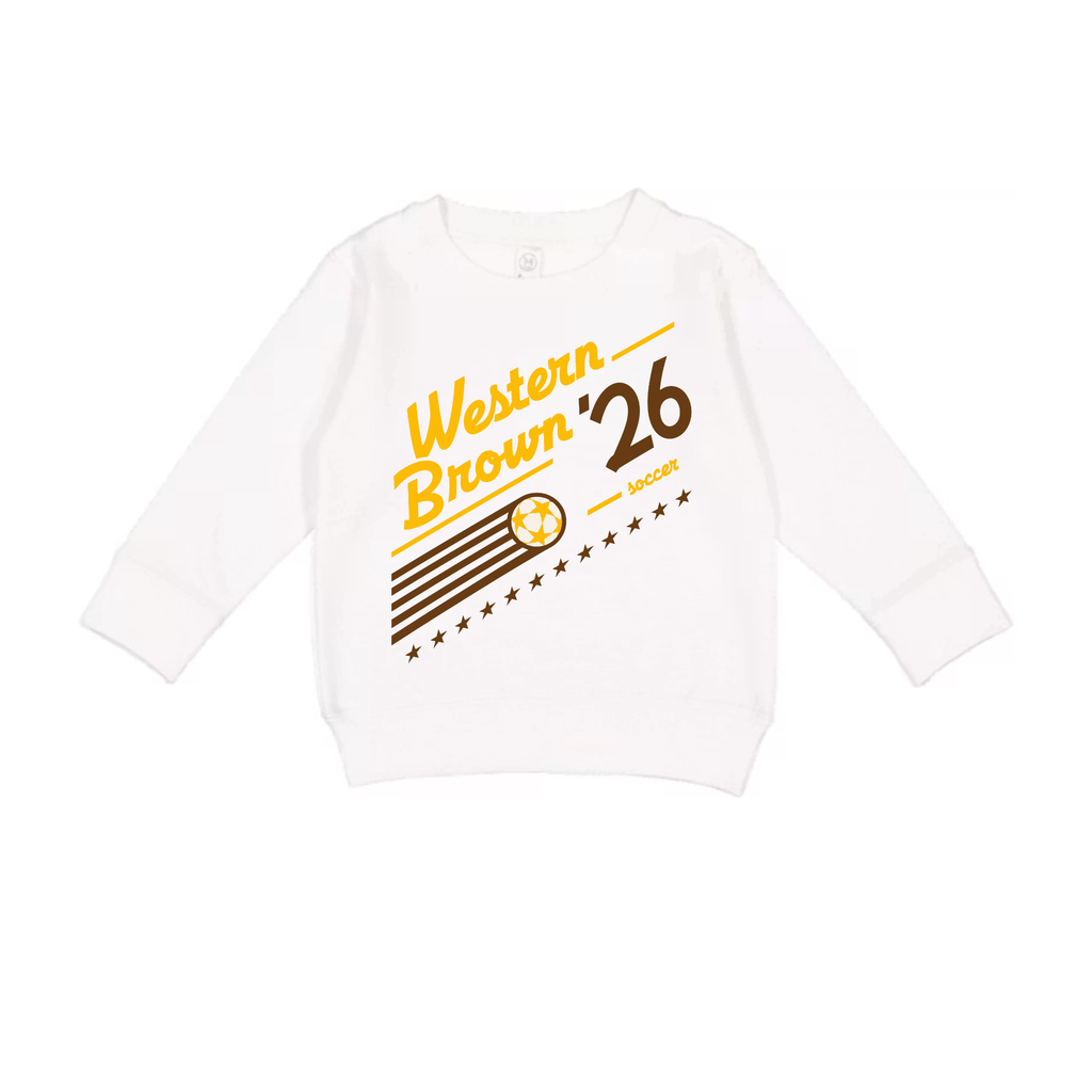 Western Brown Broncos — Pitch 26 — Youth Crewneck Sweatshirt