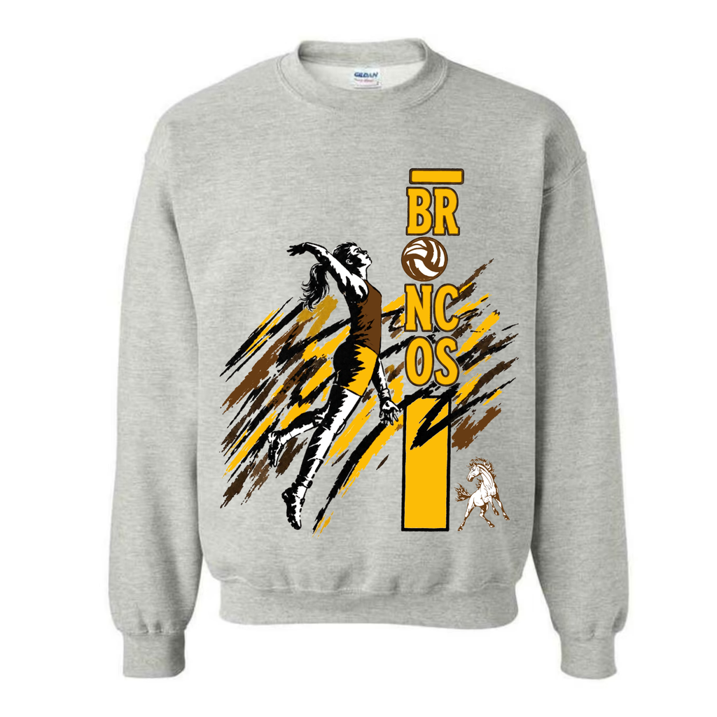 Western Brown Broncos — Air Raid — Youth Crewneck Sweatshirt