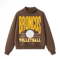 Western Brown Broncos — Six Stars — Adult Mock Neck Sweatshirt