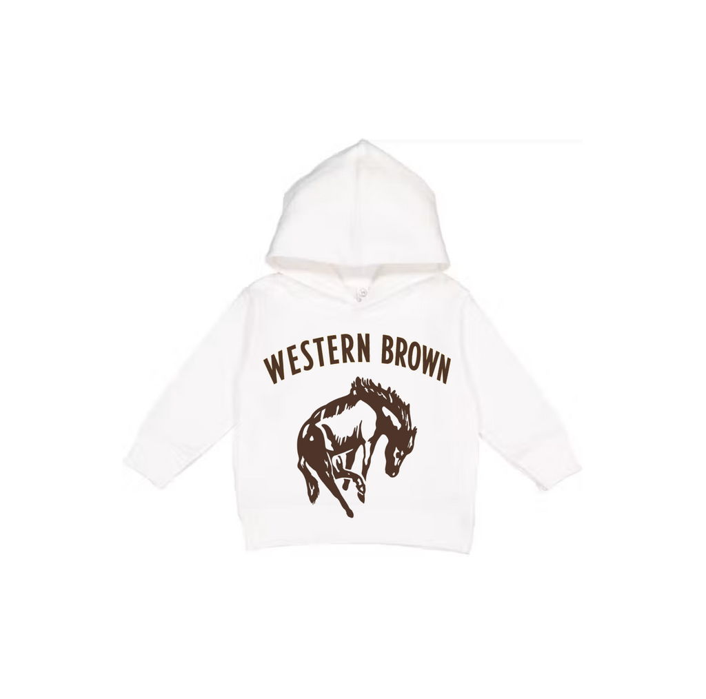 Western Brown Broncos — Horsepower — Children Hoodie